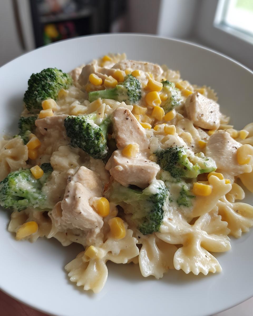 Chicken Broccoli Sweetcorn Pasta - detail 2