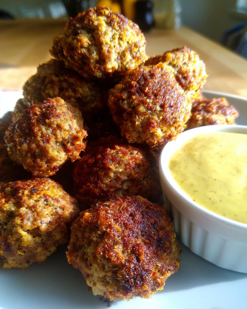 Chicken Sausage Bites with Honey Mustard Dip - detail 1