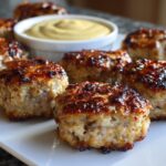 Chicken Sausage Bites with Honey Mustard Dip