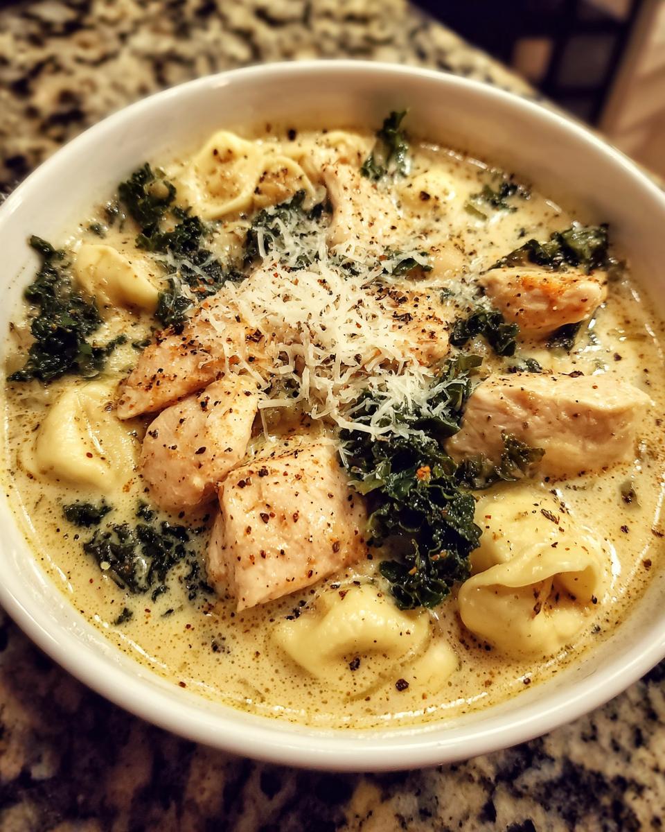 Amazing 30-minute Chicken tortellini soup 4 Chicken tortellini soup - detail 1