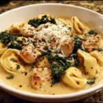 Chicken tortellini soup