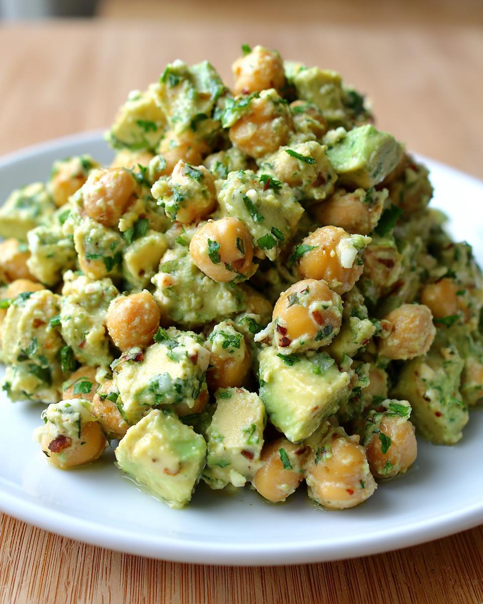 Chickpea Feta Avocado Salad - detail 1