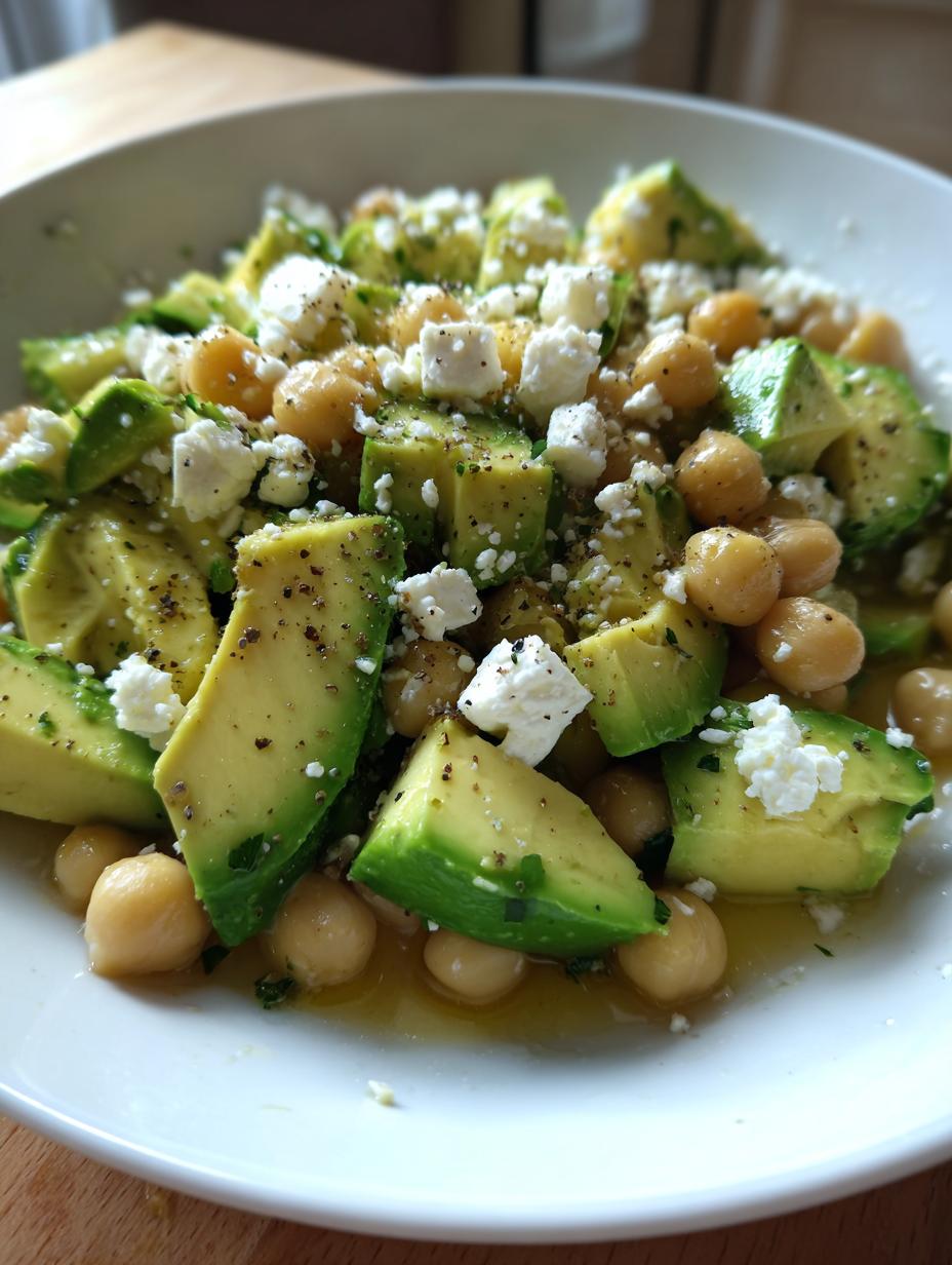 Chickpea Feta Avocado Salad - detail 2