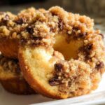 Chocolate Chip Coffee Cake Donuts Baked From Scratch