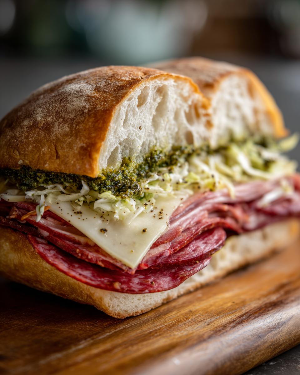 Ciabatta sandwich - detail 1