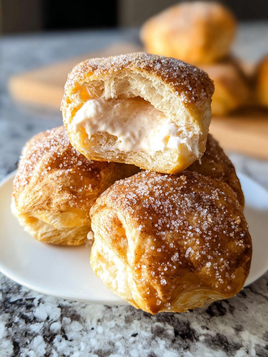 Cinnamon Cream Cheese Pastry Puffs Easy Breakfast Treat - detail 2