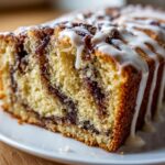 Cinnamon Roll Cake With Vanilla Glaze