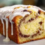 Cinnamon Swirl Banana Bread with Vanilla Icing