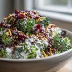 Classic Creamy Broccoli Salad with Cranberries