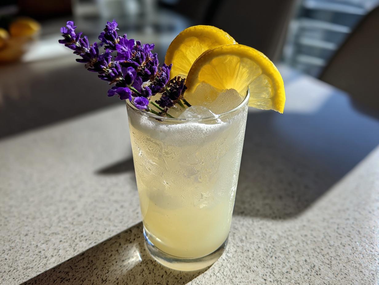 Amazing 10-Min Coconut Lavender Lemonade Mocktail