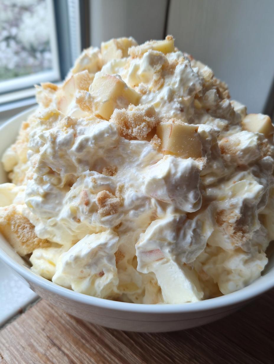 Creamy Apple Pie Fluff Salad - detail 2