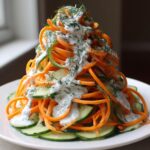 Creamy Carrot Cucumber Salad with Greek Yogurt Dressing
