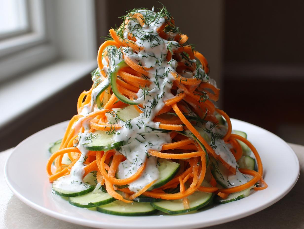 Divine 15-min Creamy Carrot Cucumber Salad