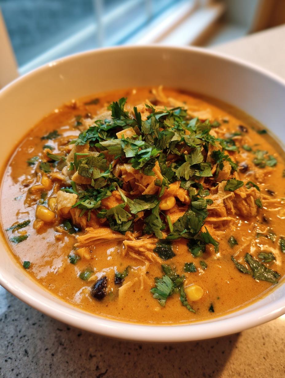 Amazing Creamy Chicken Enchilada Soup in 1 pot 4 Creamy Chicken Enchilada Soup - detail 1