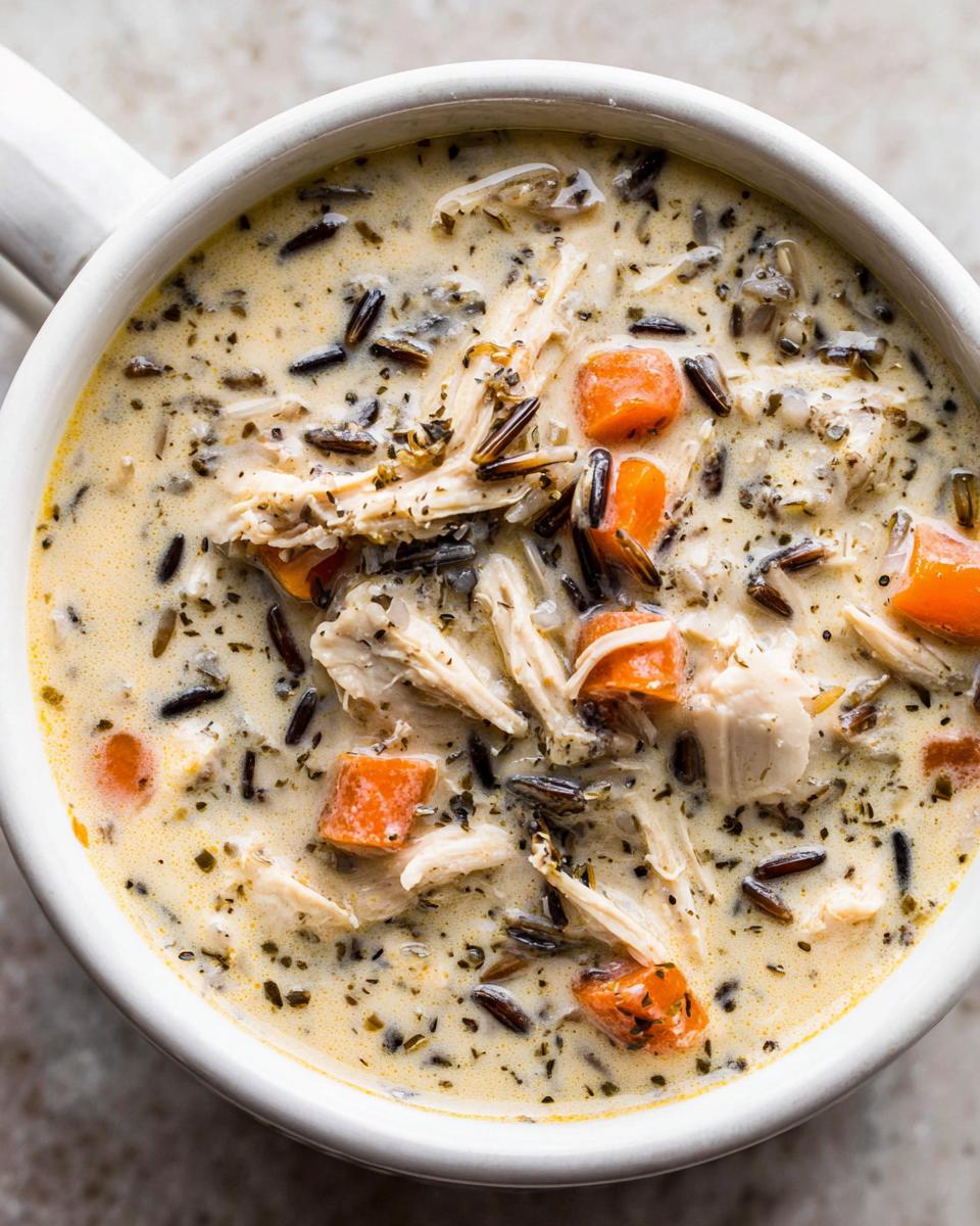 Creamy Chicken and Wild Rice Soup Comforting One Pot - detail 1