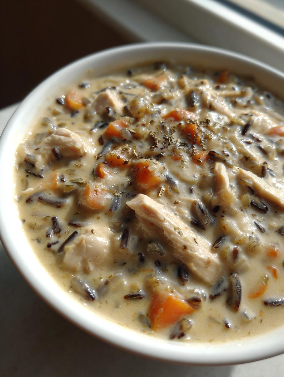 Creamy Chicken and Wild Rice Soup Comforting One Pot - detail 2