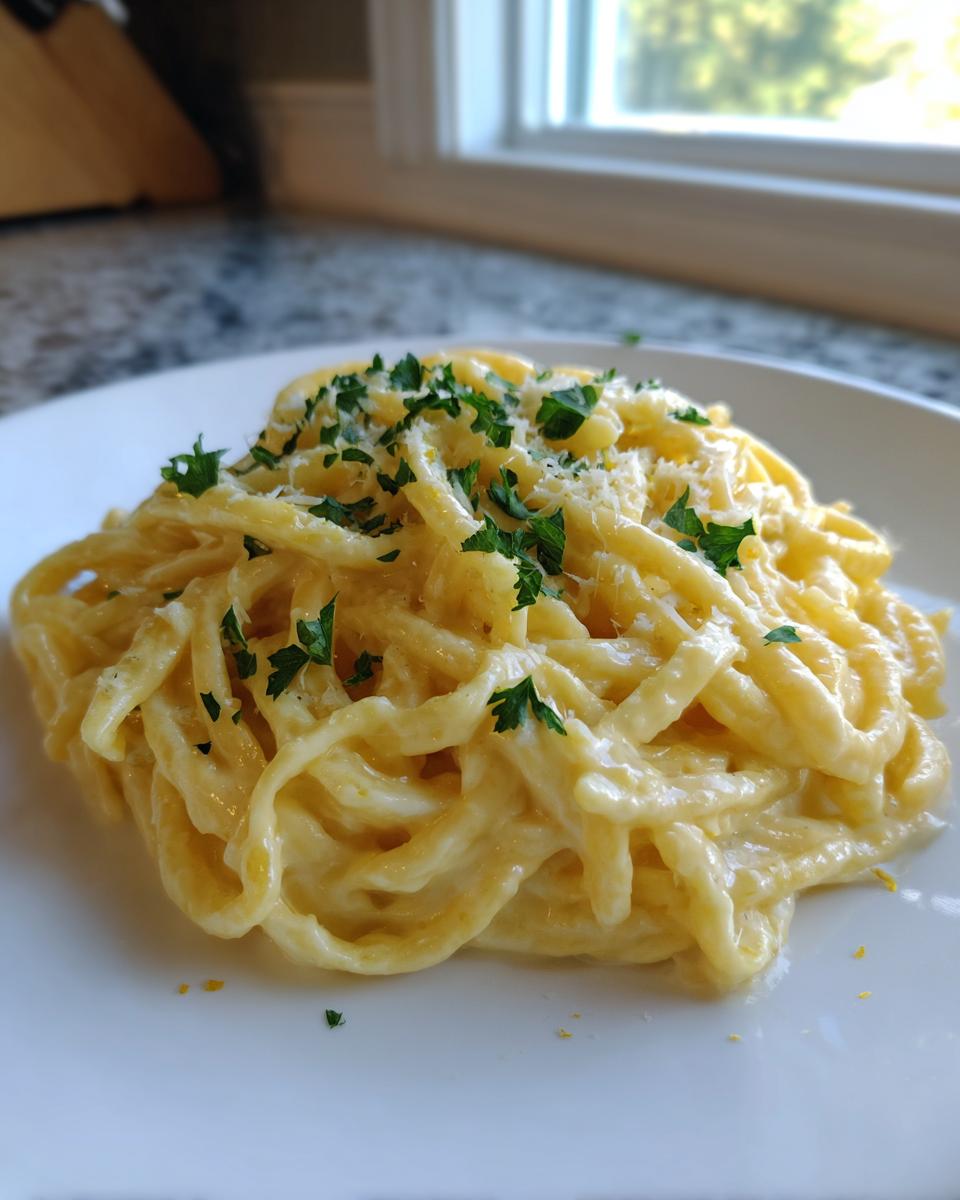 Creamy Lemon Parmesan Pasta - detail 1