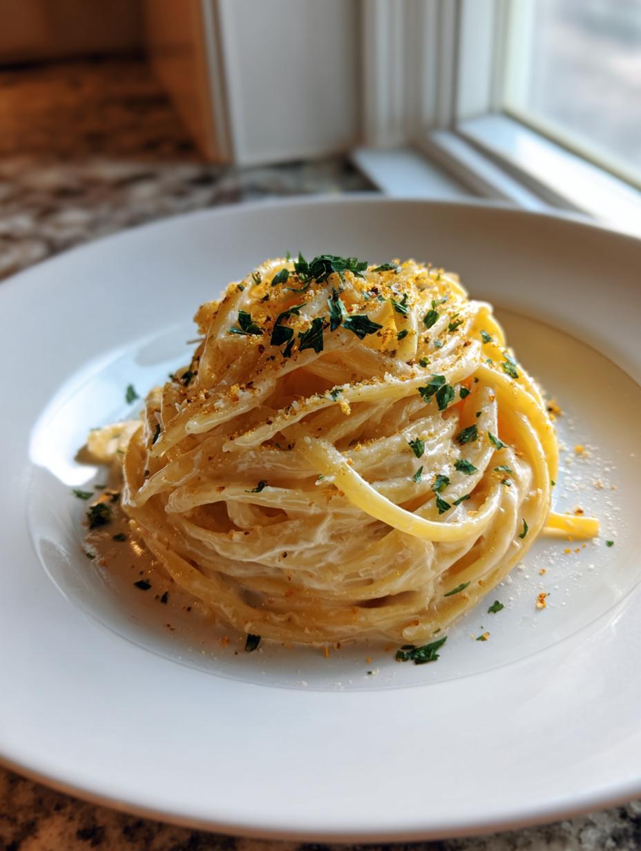 Creamy Lemon Parmesan Pasta - detail 2