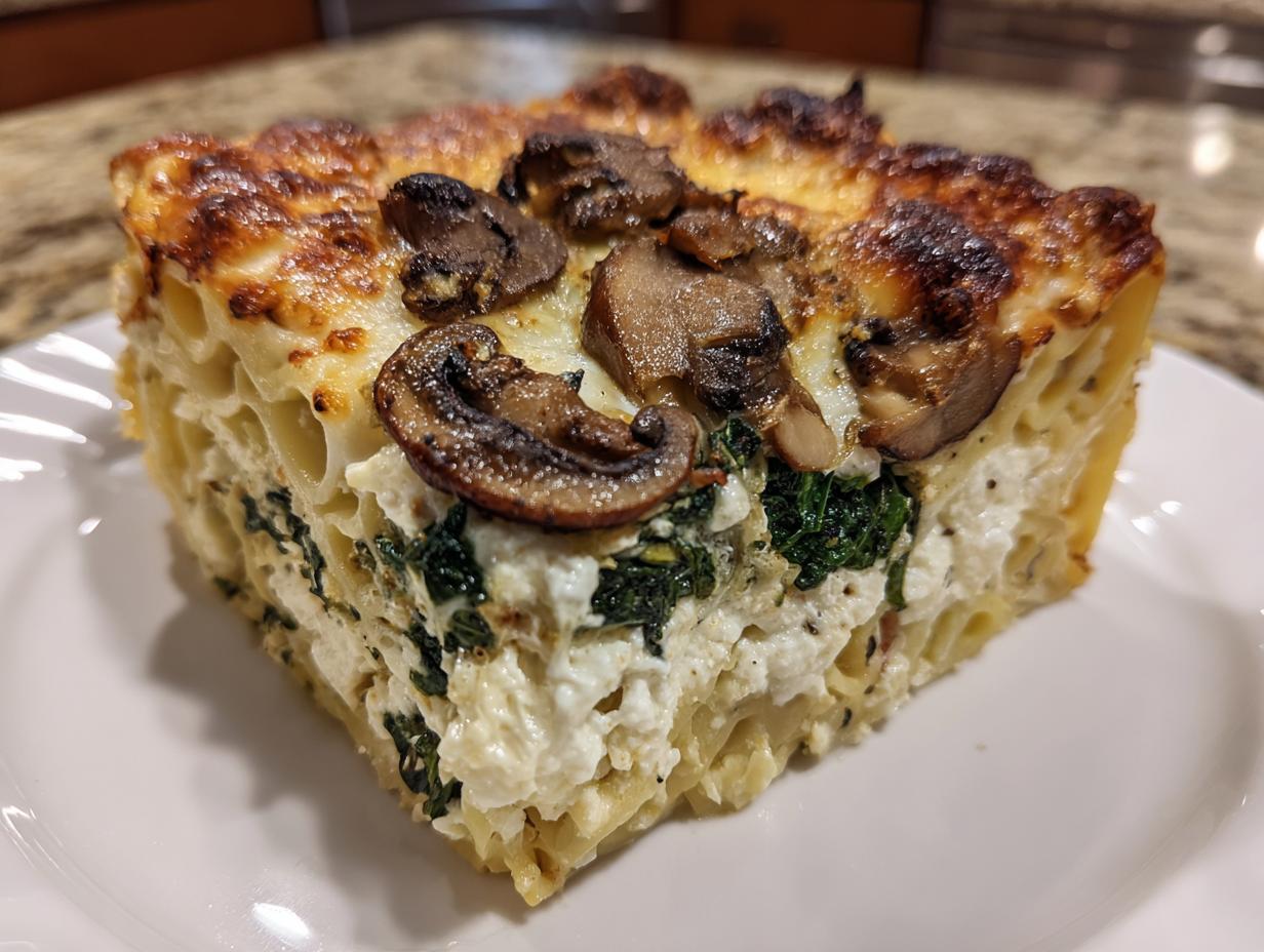 Creamy Mushroom and Spinach Lasagna: 1 Simple Trick