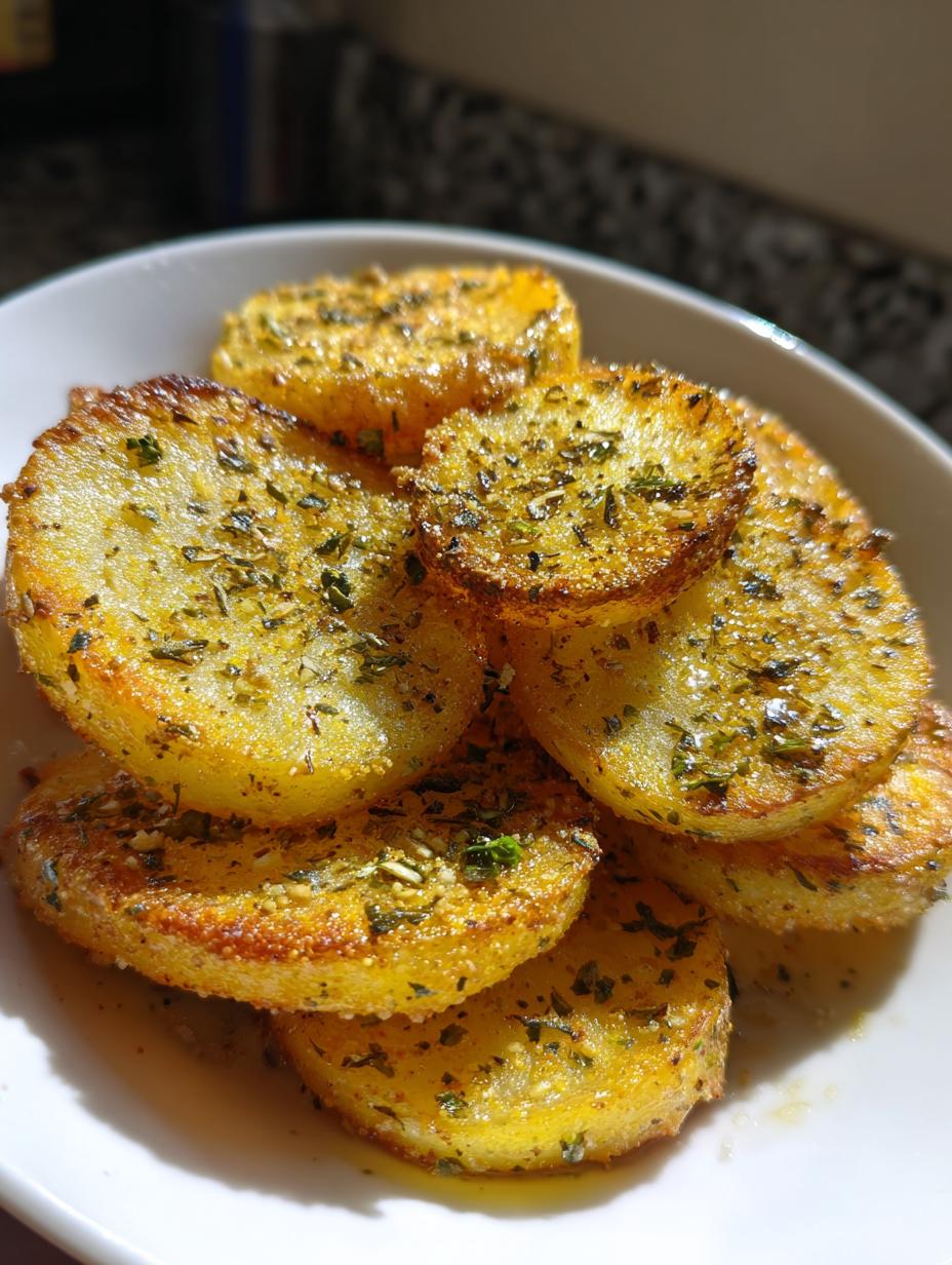 Crispy Baked Parmesan Potato Rounds - detail 2