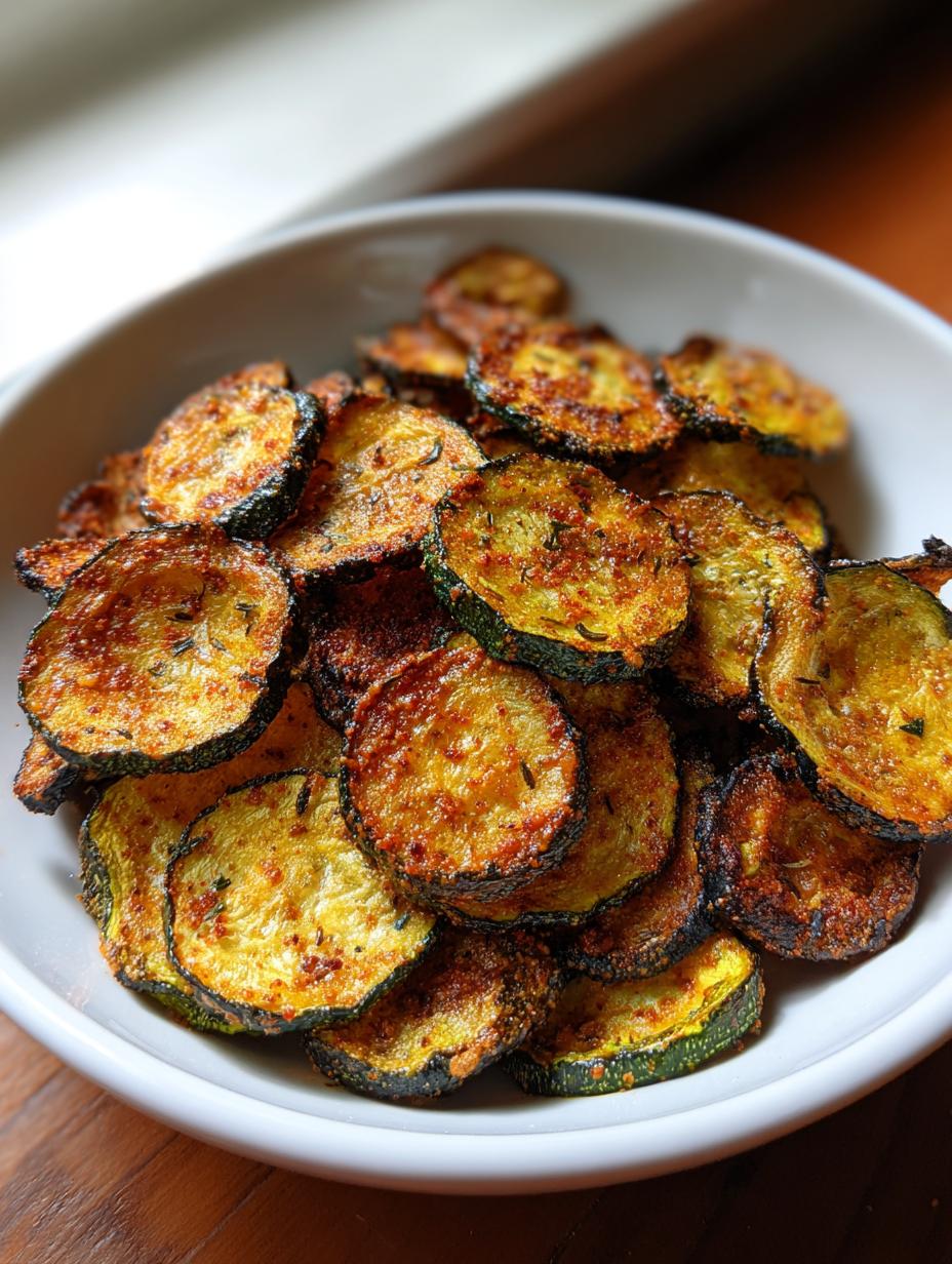 Crispy Baked Zucchini Chips - detail 2