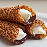 Crispy Brandy Snaps with Almond Cream Filling