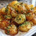Crispy Garlic Butter Potatoes with Lemon and Parsley