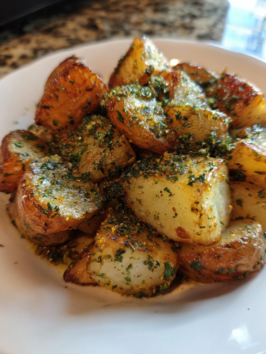 Perfect Crispy Garlic Butter Potatoes with Lemon 3 5 Crispy Garlic Butter Potatoes with Lemon and Parsley - detail 2
