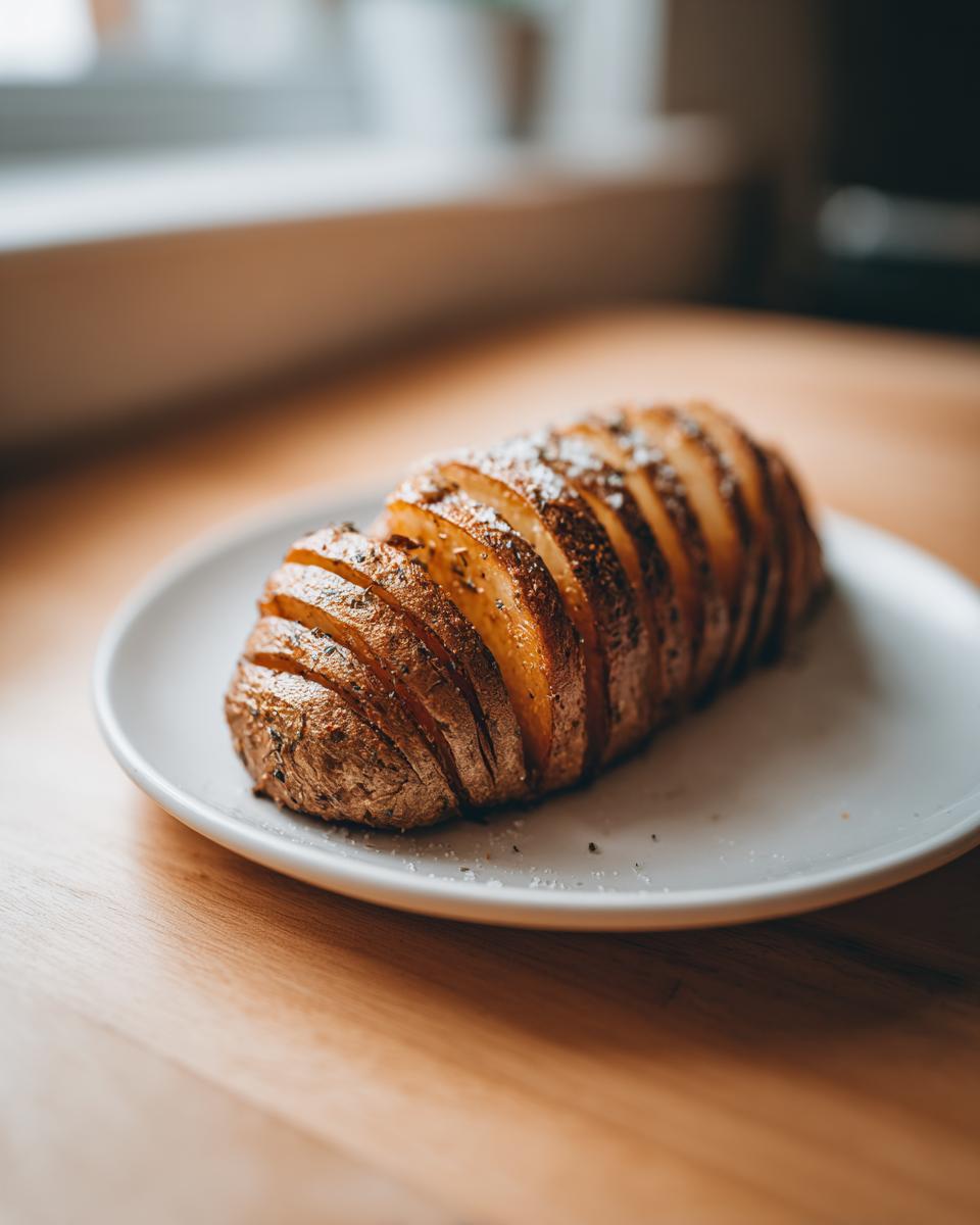 Amazing 30-Min Crispy Hasselback Potatoes 4 Crispy Hasselback Potatoes With Butter and Salt - detail 1