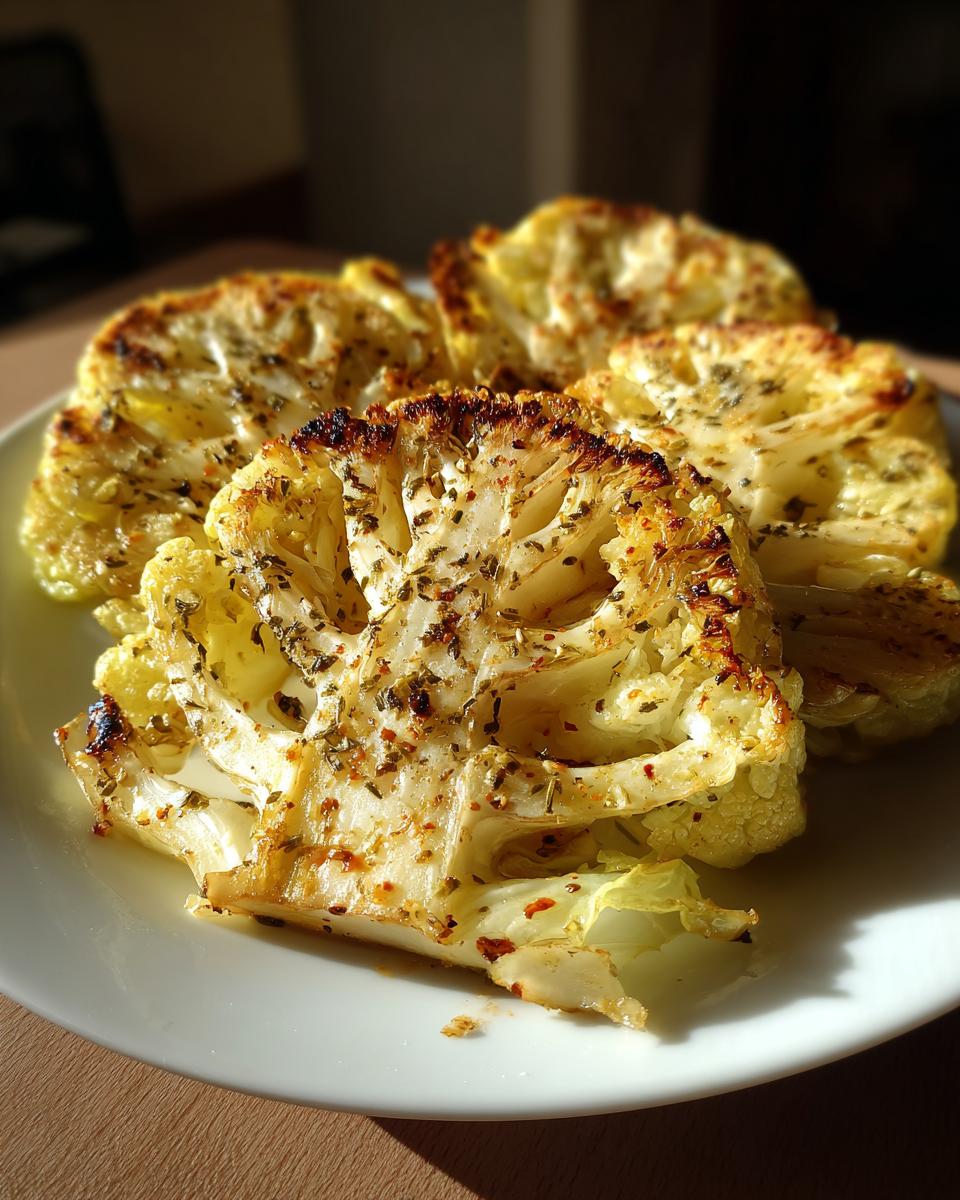 Crispy Roasted Garlic Cabbage Steaks - detail 1