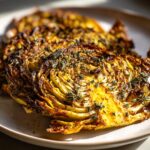 Crispy Roasted Garlic Cabbage Steaks