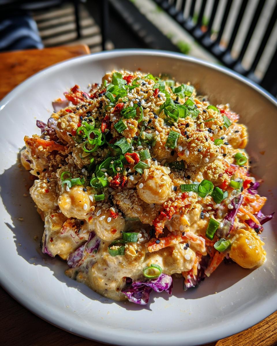 Crunchy Thai Chickpea Salad With Creamy Tahini Dressing - detail 1