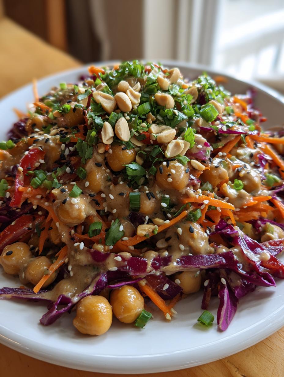 Crunchy Thai Chickpea Salad With Creamy Tahini Dressing - detail 2