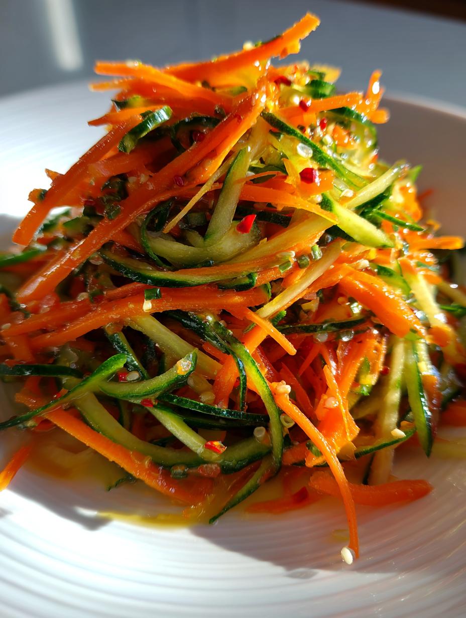 Amazing 15-Min Cucumber Carrot Salad with Sweet Vinaigrette 5 Cucumber Carrot Salad with Sweet Vinaigrette - detail 2