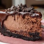 Dark Chocolate Cheesecake With Oreo Crust