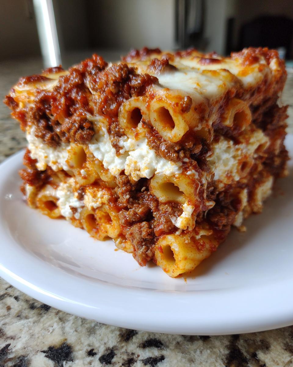 Easy Baked Ziti Casserole With Ground Beef - detail 2