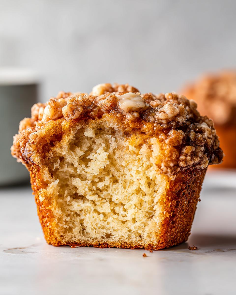 Easy Cinnamon Muffins With Buttery Streusel - detail 2