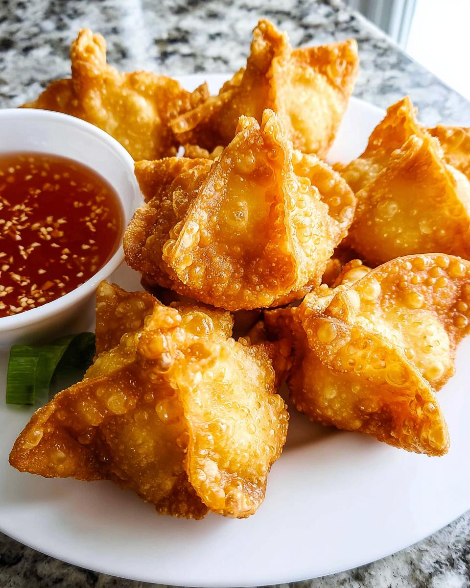 Amazing Easy Crab Rangoon With 24 Crispy Wrappers 4 Easy Crab Rangoon With Crispy Wonton Wrappers - detail 1