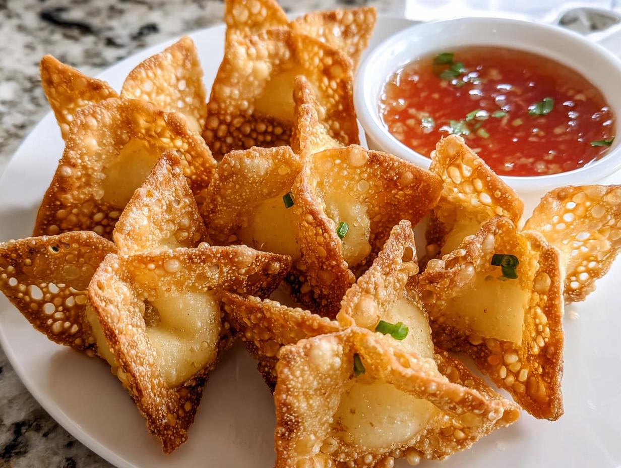 Amazing Easy Crab Rangoon With 24 Crispy Wrappers