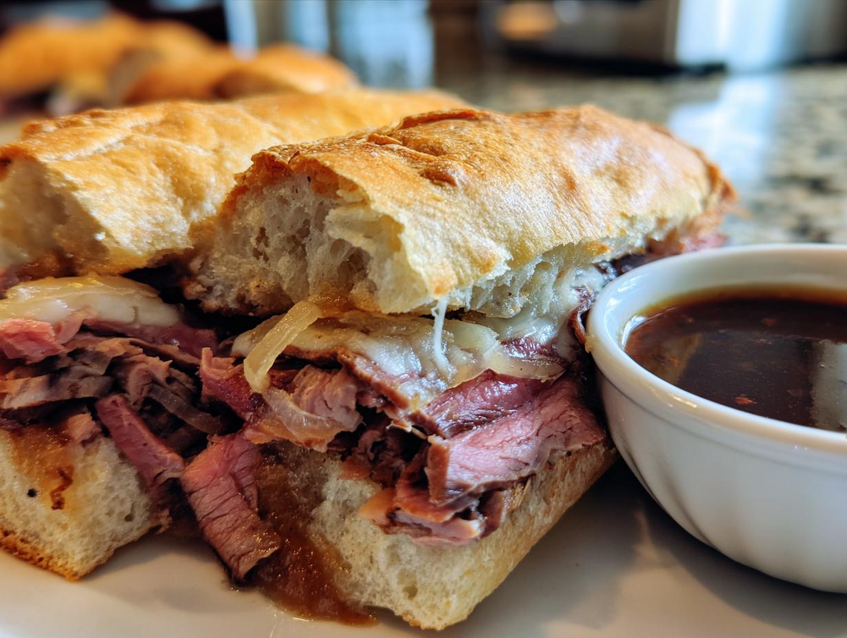 Amazing 25-min Easy Roast Beef Sandwiches with Au Jus