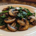 Easy Sautéed Mushrooms with Spinach and Garlic