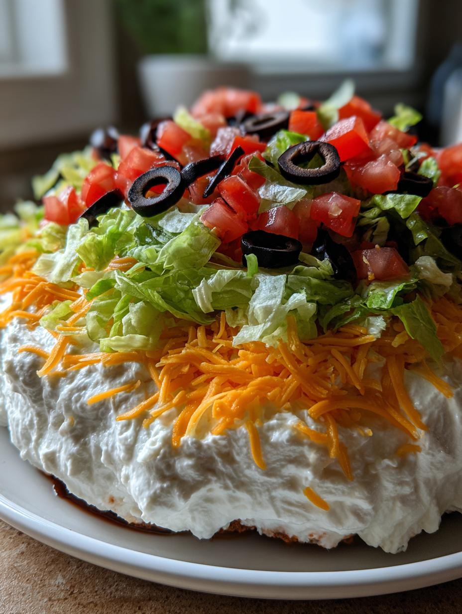 Easy Taco Dip with Cream Cheese and Toppings - detail 2