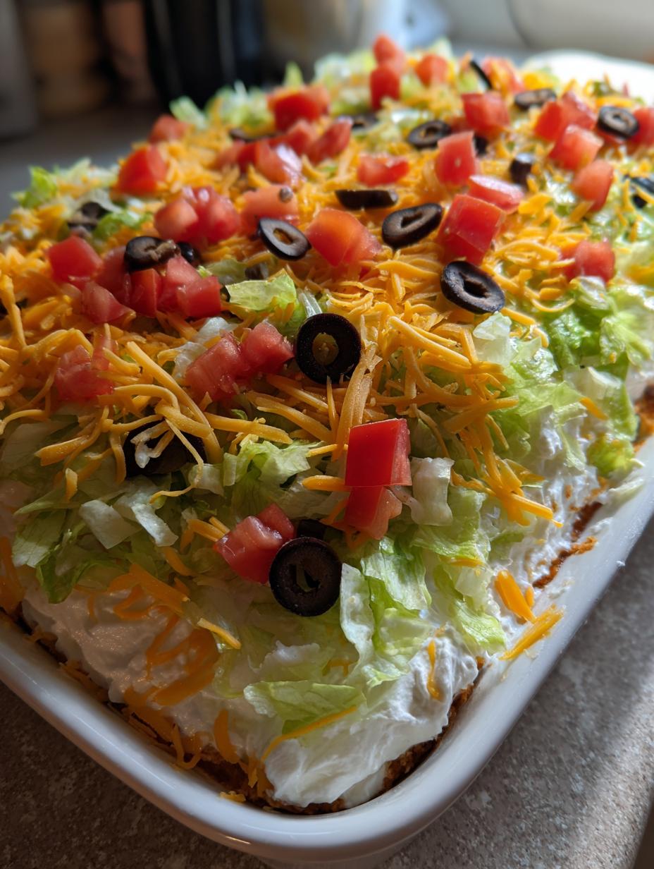 Easy Taco Dip with Cream Cheese and Toppings - detail 3