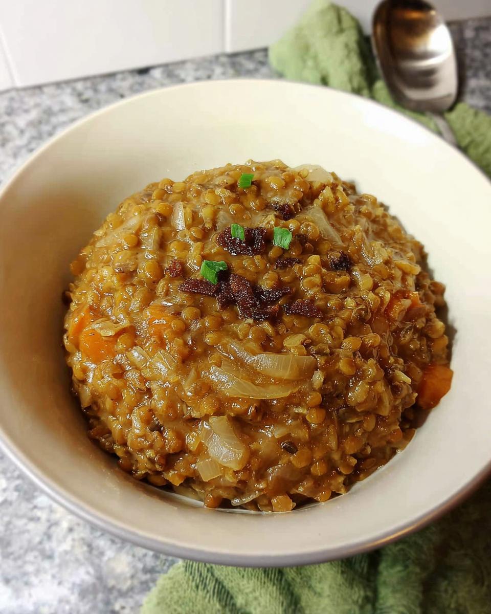 Egyptian lentils and rice - detail 1