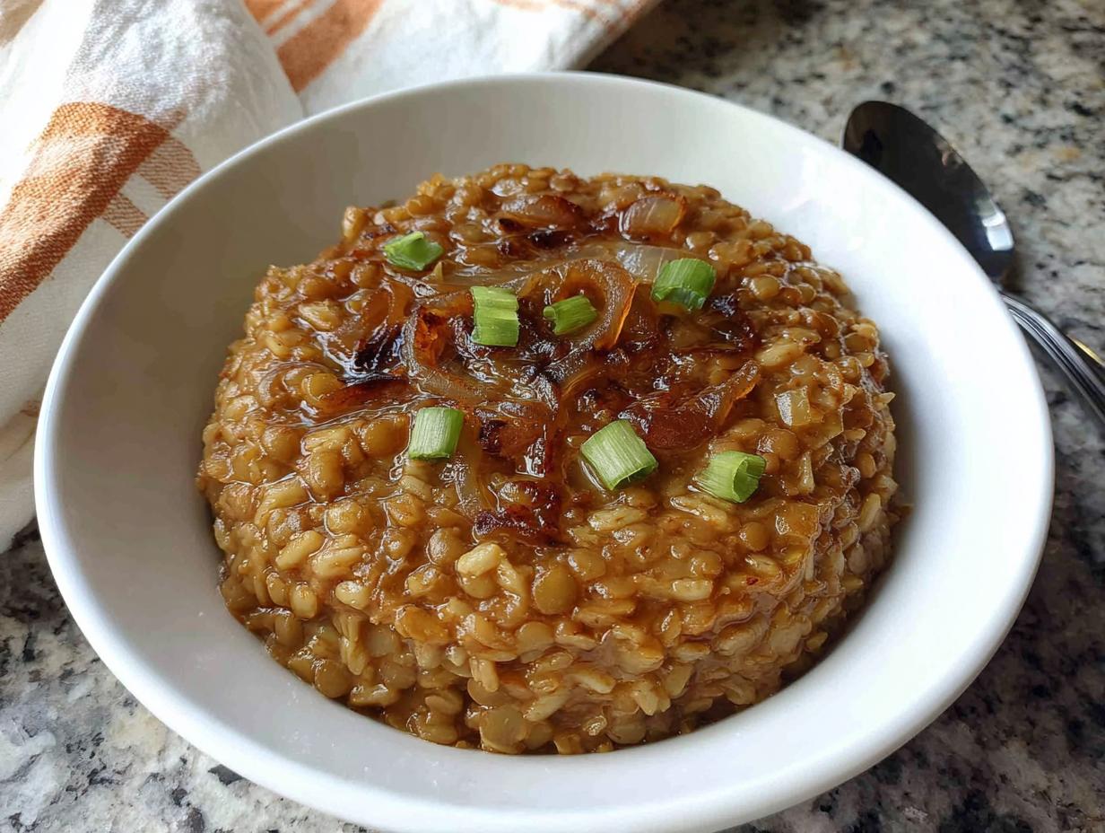 Amazing Egyptian lentils and rice secret 6-hour slow cook