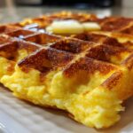 French Toast Waffles Crispy Outside Soft Inside