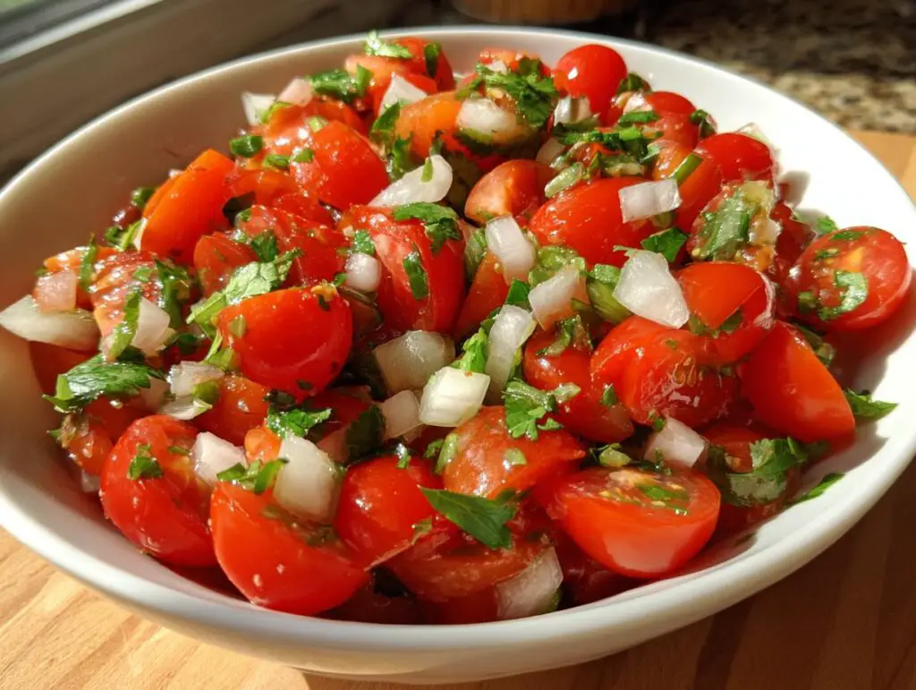 Fresh Cherry Tomato Salsa