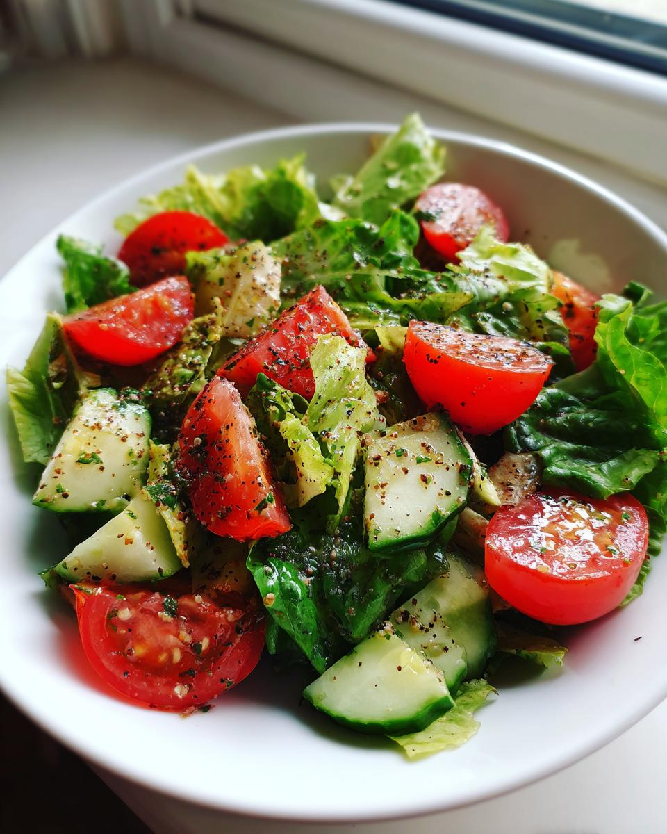 Fresh Garden Salad with Lemon Herb Dressing - detail 1