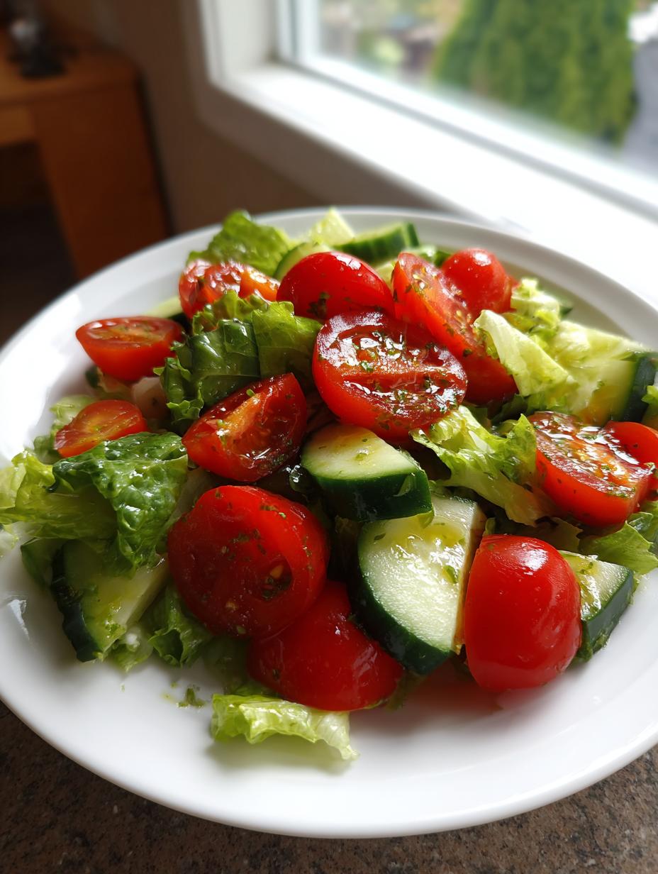 Fresh Garden Salad with Lemon Herb Dressing - detail 2