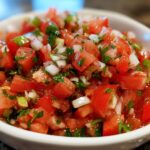 Fresh Pico de Gallo With Tomatoes and Lime
